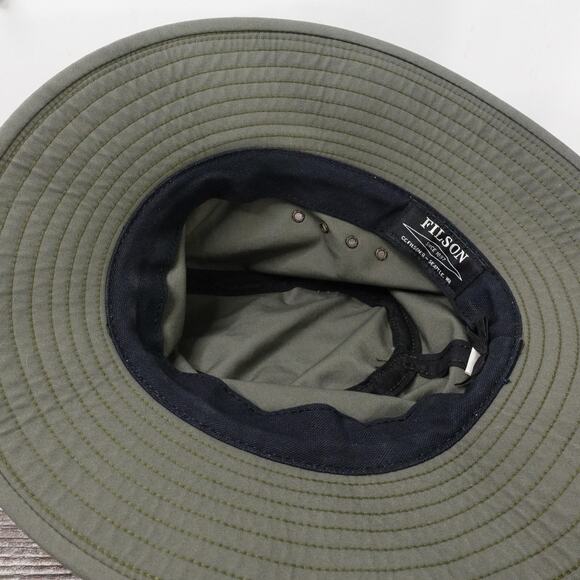 Filson Hat Boonie Fitted Mens Large Otter Green Packer Wide Brim Safari Made USA - Picture 8 of 13